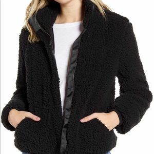 NWT black fuzzy jacket!